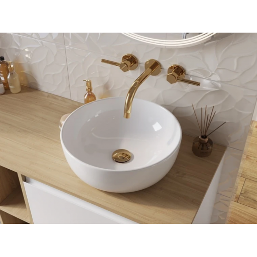 Раковина накладная Церсанит Moduo 40 Ring 63569 белая